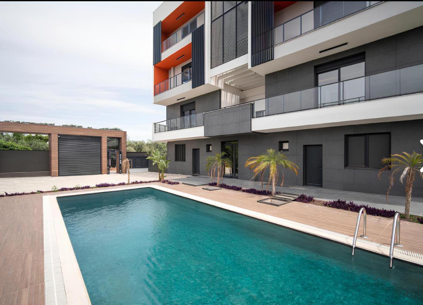 Antalya Havalimanina Yakin Havuzlu 1+1 Lux Daire Extérieur photo